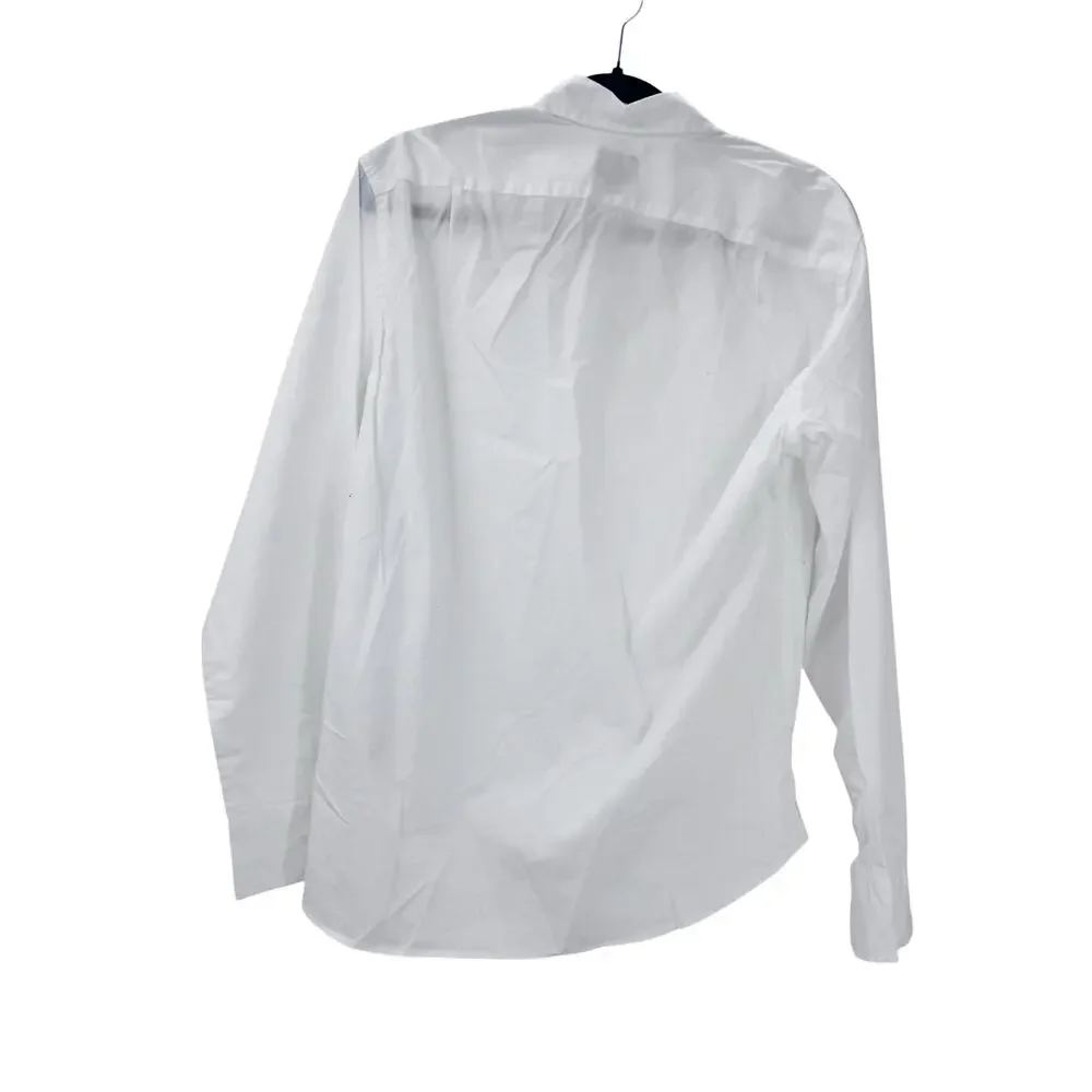 J. Crew Men's Slim Untucked-Fit Flex Casual Shirt Long Sleeve White Size M NWT